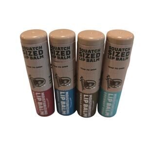 Dr. Squatch Moisturizing Lip Balm Variety 4 Pack 0.25oz Each Original Bourbon
